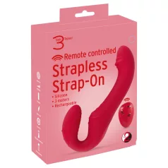   You2Toys Strapless - belaidis prisegamas vibratorius - raudonas