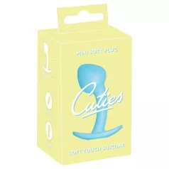   Cuties Mini analinis kaištis - silikoninis analinis kaištis (mėlynas, 2,6 cm)