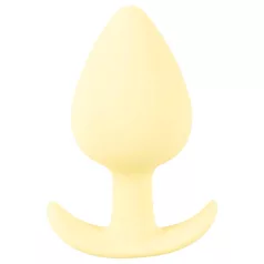   Cuties Mini analinis kaištis - silikoninis analinis kaištis (geltonas, 3,1 cm)