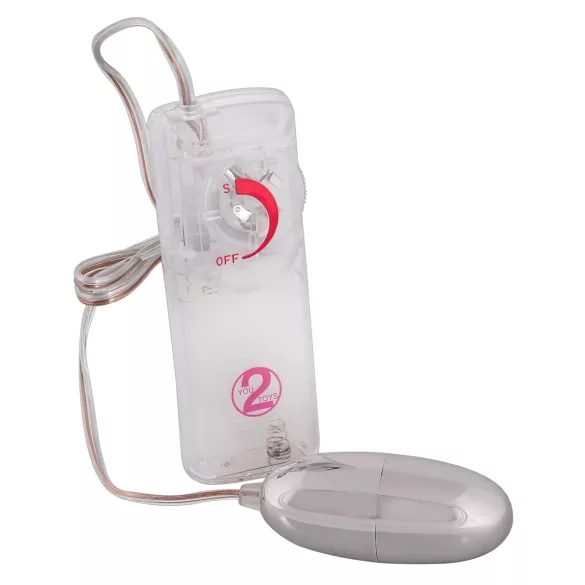 You2Toys - vibruojantis kiaušinėlis Silver Star - sidabrinis