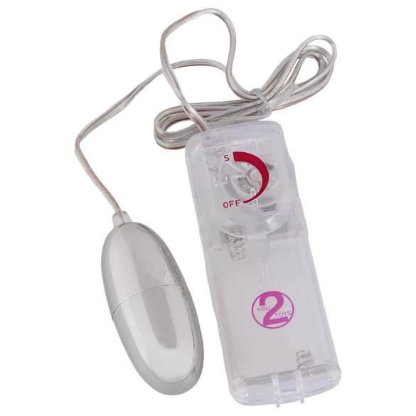 You2Toys - vibruojantis kiaušinėlis Silver Star - sidabrinis