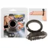 You2Toys - vibruojantis penio žiedas - silikonas - juodas