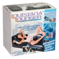   Louisiana Lounger - sekso mašina su integruotu vibratoriumi - juoda