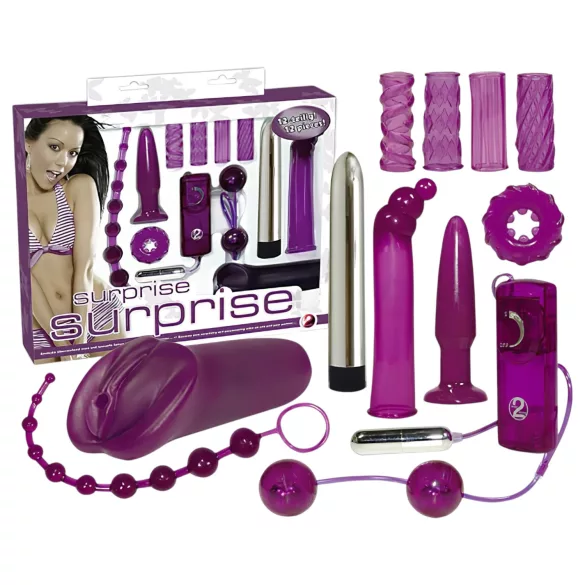 You2Toys - vibratorių rinkinys - 12 dalių erotinis rinkinys