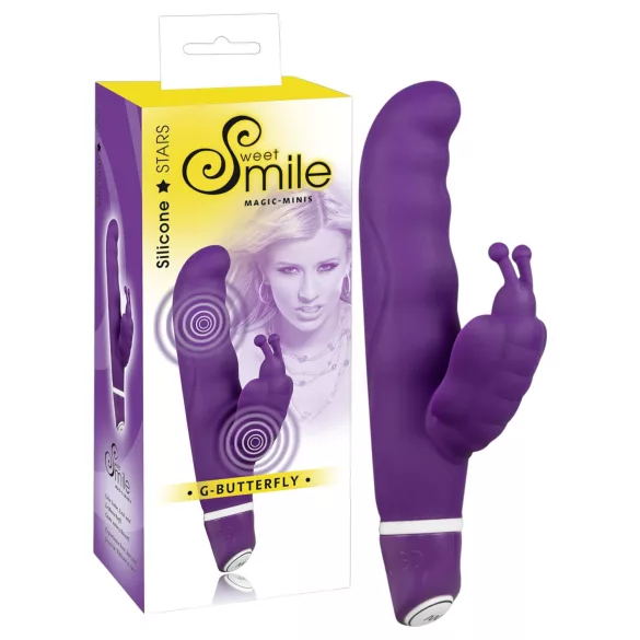 SMILE - klitorinis vibratorius su dirželiu - drugelio forma