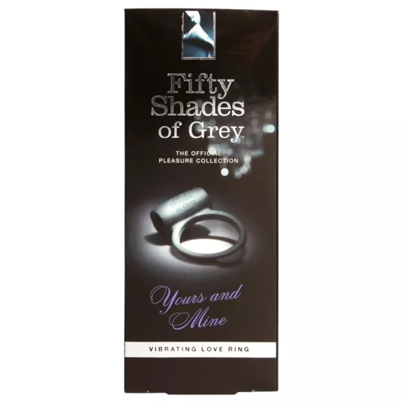Fifty Shades of Grey - vibruojantis penio žiedas - juodas