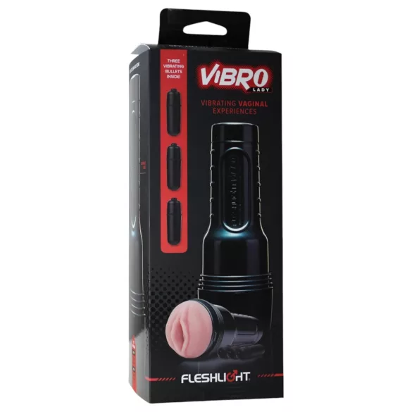 Fleshlight - vibruojanti vagina - Pink Lady - šviesi spalva