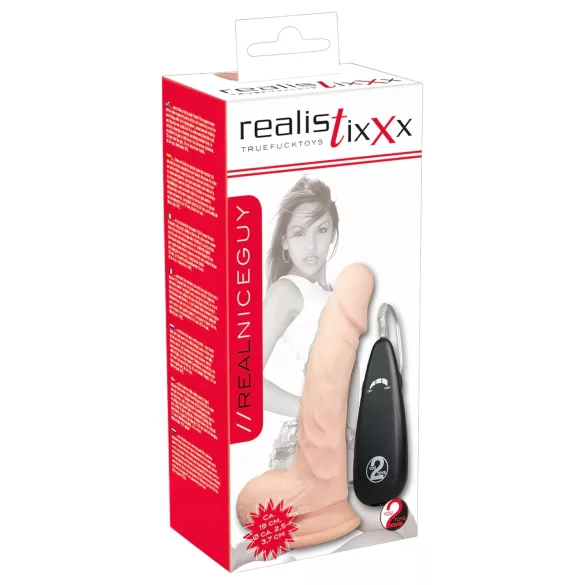 Realistixxx Tikroviškas, natūralus vibratorius (17,5 cm)