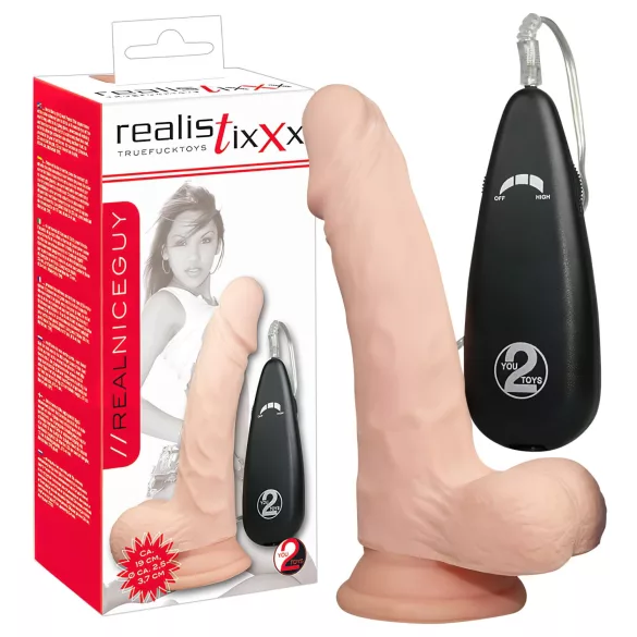 Realistixxx Tikroviškas, natūralus vibratorius (17,5 cm)