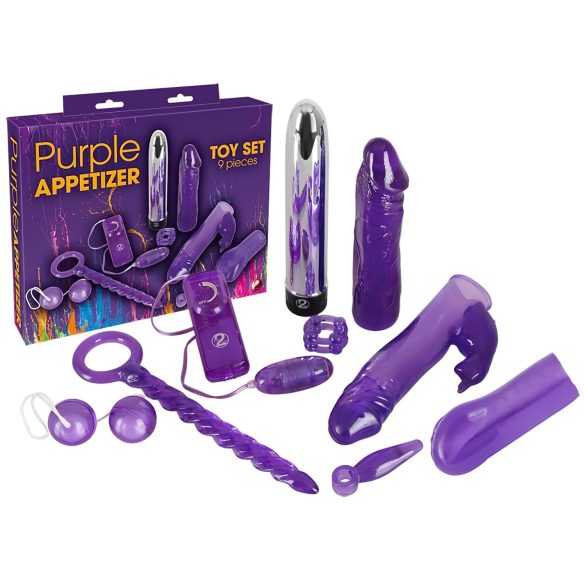 You2Toys - Purpurinis Malonumas - vibratorinis rinkinys (9 dalių)