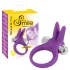 SMILE Rabbit - vibruojantis penio žiedas - silikoninis - violetinis
