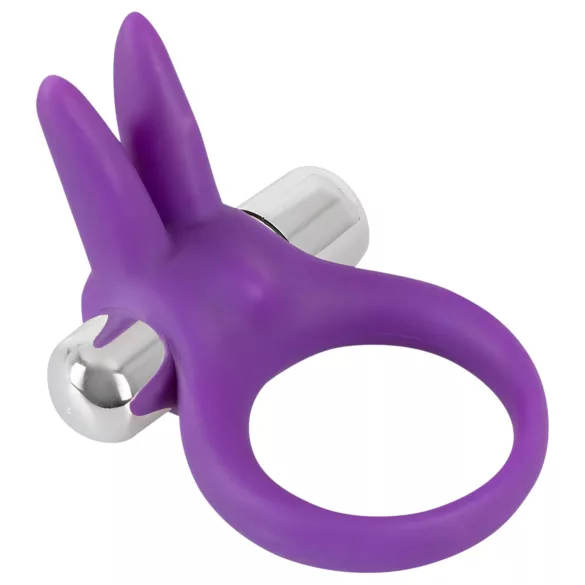 SMILE Rabbit - vibruojantis penio žiedas - silikoninis - violetinis