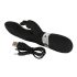 SMILE Blacky - dviejų varikliukų USB vibratorius (juodas)