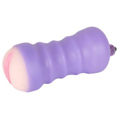   You2Toys - masturbatorius moterims - vibruojanti vagina - kūno spalvos/violetinė