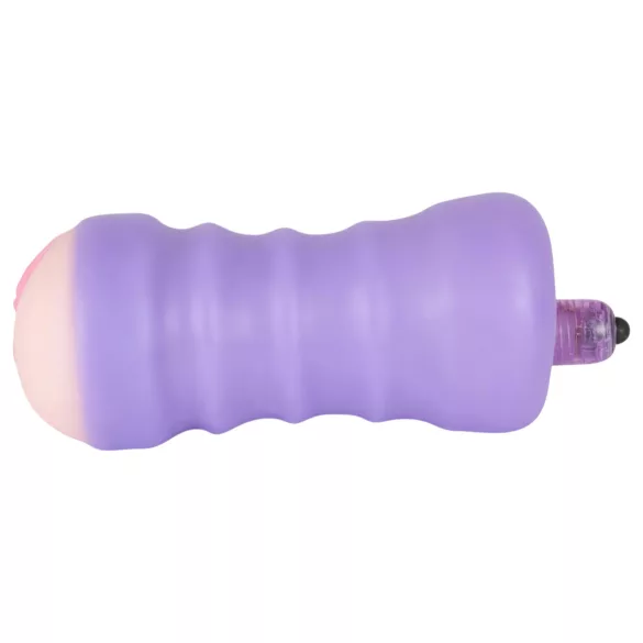 You2Toys - masturbatorius moterims - vibruojanti vagina - kūno spalvos/violetinė
