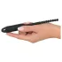 You2Toys Pearl Dilator - šlaplės vibratorius su rutuliukais - 0,8 cm juodas
