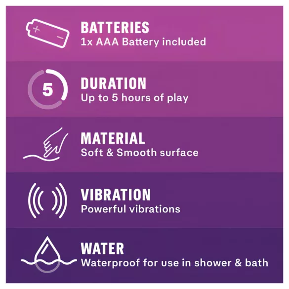Durex Intense Delight Bullet - mini vibratorius - violetinė