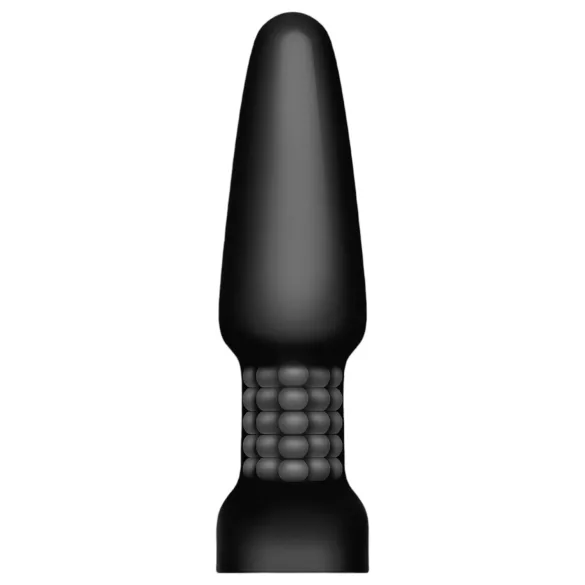 b-Vibe - sukamasis karoliukų, įkraunamas analinis vibratorius (juodas)