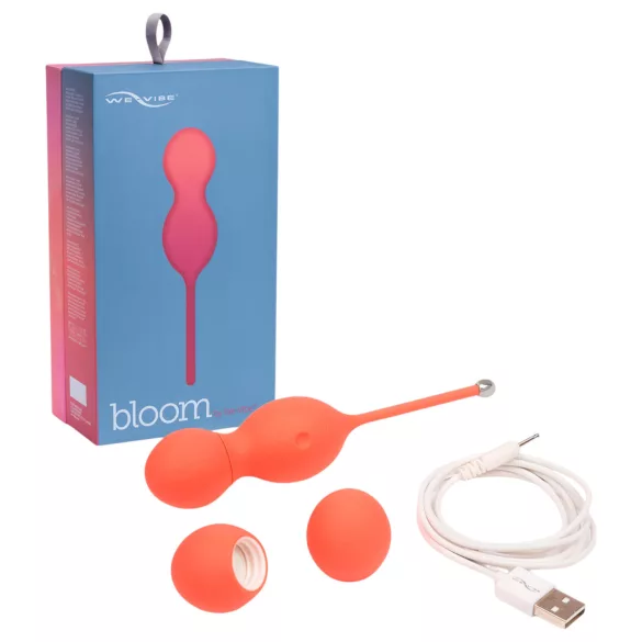 We-Vibe Bloom - kėgelio kamuoliukas su keičiamais svoriais - oranžinis