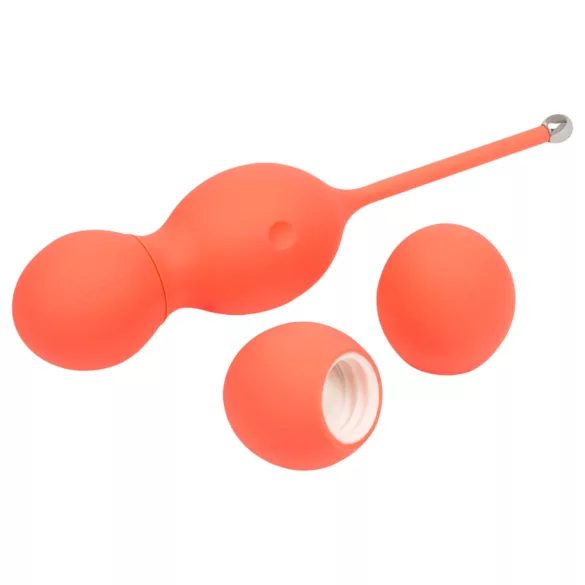 We-Vibe Bloom - kėgelio kamuoliukas su keičiamais svoriais - oranžinis