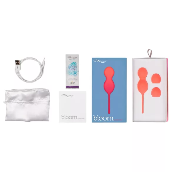 We-Vibe Bloom - kėgelio kamuoliukas su keičiamais svoriais - oranžinis