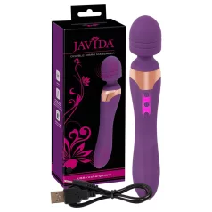   Javida Double - dvigubas vibratorius - masažuoklis - violetinis