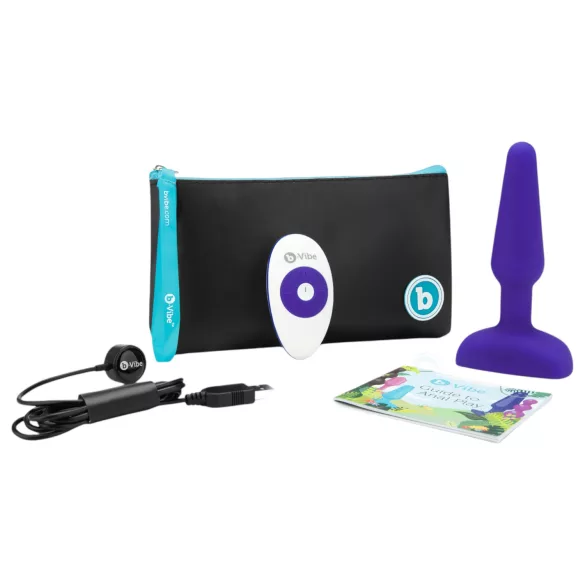 b-Vibe trio - 3 variklių analinis vibratorius (violetinis)