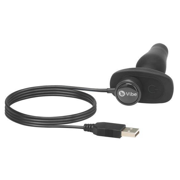 b-Vibe Novice - analinis vibratorius pradedantiesiems - juodas