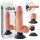 King Cock - vibratorius su siurbtuku - 18 cm - kūno spalvos