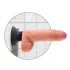 King Cock - vibratorius su siurbtuku - 18 cm - kūno spalvos