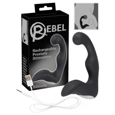 Rebel - prostatos masažuoklis su vibracija - juodas