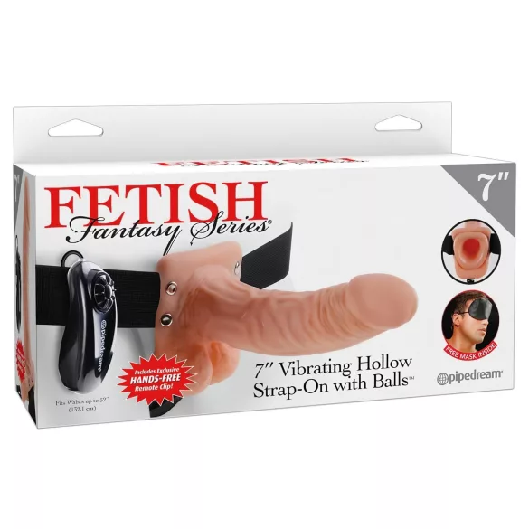 Fetish Strap-on 7 - prisegamas vibratorius - natūralios spalvos