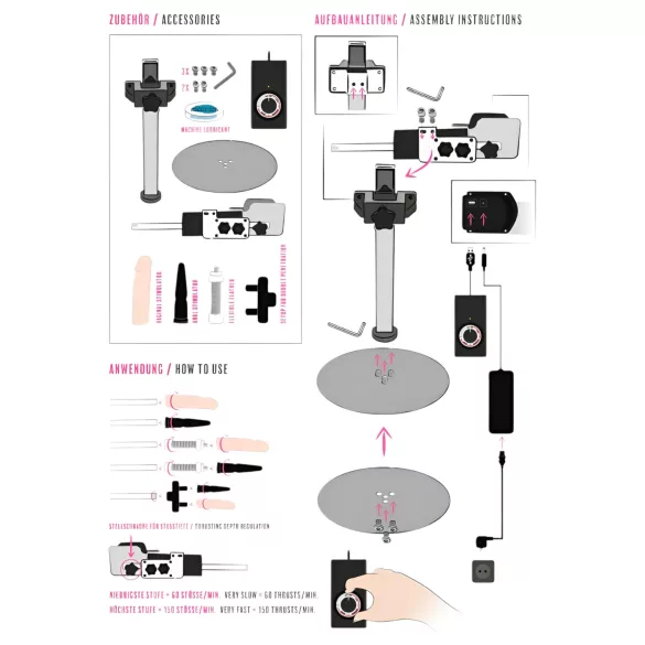 You2Toys - sekso mašina moterims - elektrinė - didelė galia