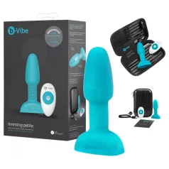   b-Vibe - analinis vibratorius su besisukančiomis granulėmis - turkio spalvos