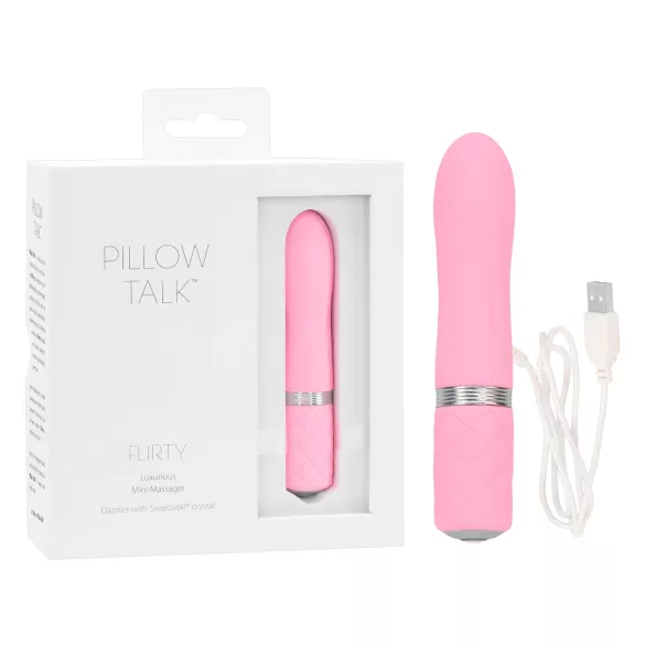 Pillow Talk Flirty - vibratorius moterims - įkraunamas - rožinis