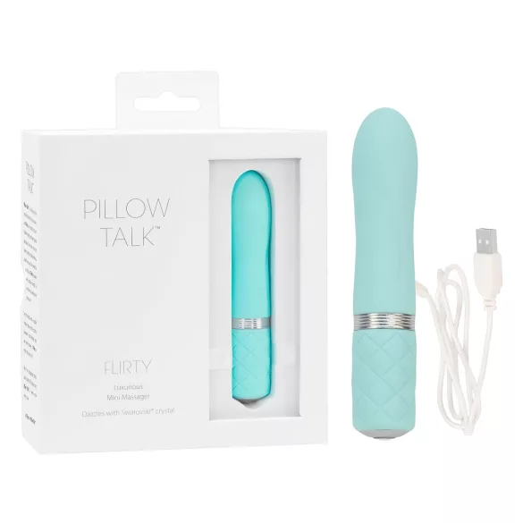 Pillow Talk Flirty - vibratorius moterims - įkraunamas - turkio spalvos