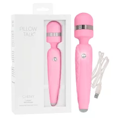   Pillow Talk Cheeky Wand - akumuliatorinis masažinis vibratorius (rožinis)