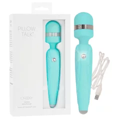   Pillow Talk Cheeky Wand - vibratorius masažuoklis su akumuliatoriumi - žydras