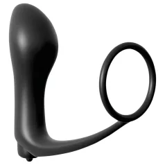   Pipedream - Analfantasy - piršto analinis vibratorius su varpos žiedu (juodas)