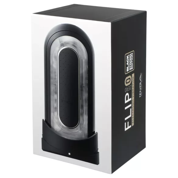 TENGA Flip Zero - vibruojantis masturbatorius - juodas