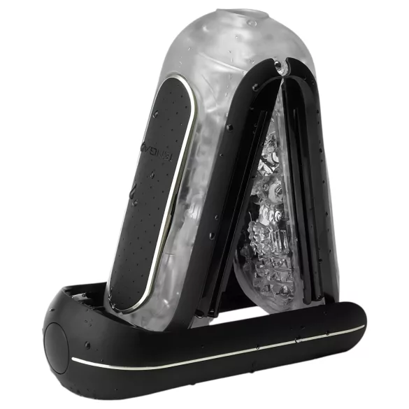 TENGA Flip Zero - vibruojantis masturbatorius - juodas