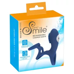   SMILE Couple - penio žiedas su vibracija - įkraunamas - mėlynas