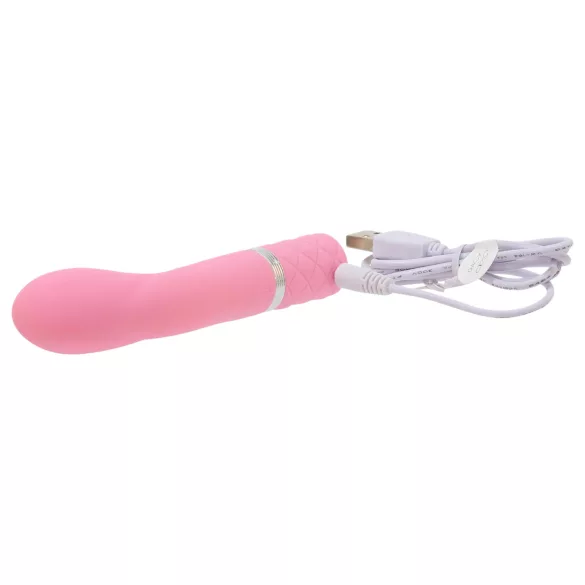 Pillow Talk Racy - įkraunamas, siauras G taško vibratorius (rožinis)