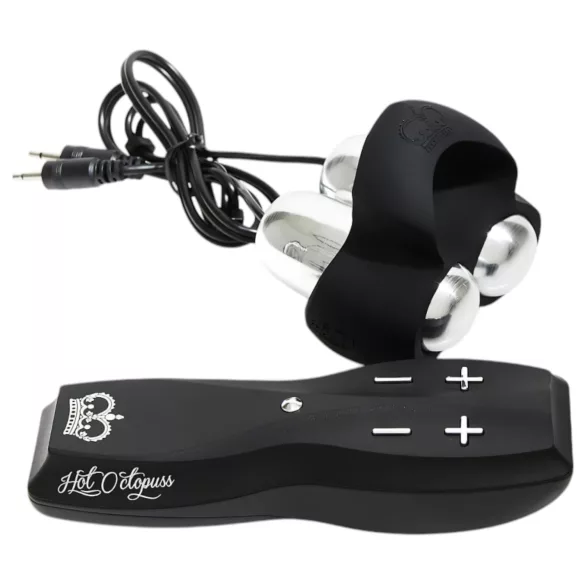 HOT Octopuss JETT - varpos galvutės vibratorius - 2 varikliai - juodas