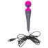 PalmPower Wand - masažuoklis su powerbank'u (rožinis-pilkas)