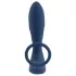 You2Toys - prostatos vibratorius su analiniu kaiščiu ir penio žiedu - mėlynas