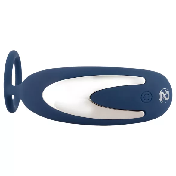 You2Toys - prostatos vibratorius su analiniu kaiščiu ir penio žiedu - mėlynas