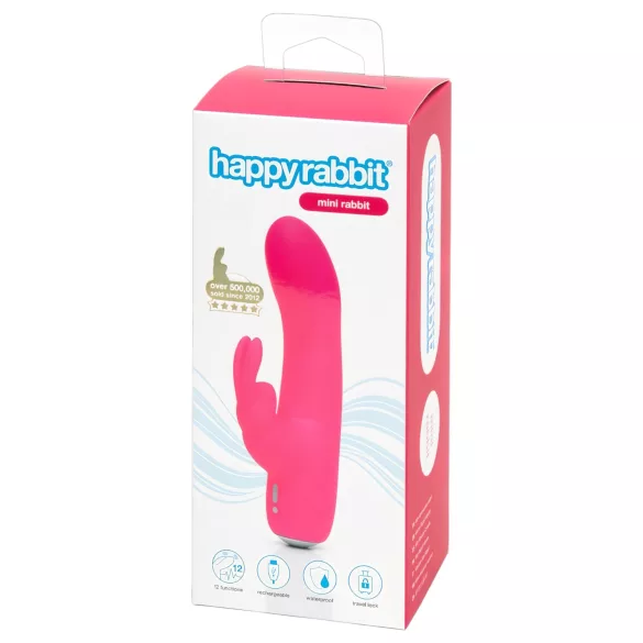 Happyrabbit - mini triušio vibratorius - įkraunamas - rožinis