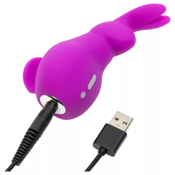Happyrabbit - klitorinis triušio vibratoriaus - silikonas - violetinis
