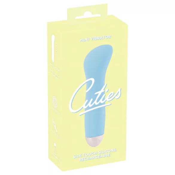 You2Toys - Cuties Mini Blue - akumuliatorinis G-taško vibratorius (turkio spalvos)